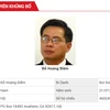Thông tin về đối tượng Đỗ Hoàng Điềm - chủ tịch tổ chức khủng bố 'Việt Tân' trên Cổng thông tin điện tử Bộ Công an.
