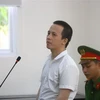 Bị cáo Trần Trọng Luận (34 tuổi, ngụ tại Bình Dương) nhận mức án tử hình đối với tội danh giết người, 6 năm tù với tội danh cướp tài sản. (Ảnh: Huyền Trang/TTXVN)