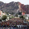 Phe đối lập biểu tình phản đối kết quả cuộc tổng tuyển cử Bolivia. (Nguồn: Reuters)