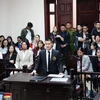 Đạo diễn Nguyễn Việt Tú tại phiên tòa. (Ảnh: Kim Anh/Vietnam+)