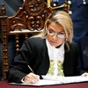 Tổng thống lâm thời tự xưng của Bolivia Jeanine Áñez. (Nguồn: Reuters)