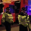 Cảnh sát Anh phong tỏa phía nam cầu London sau vụ tấn công bằng dao ngày 29/11/2019. (Ảnh: THX/TTXVN)