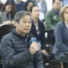 Bị cáo Nguyễn Bắc Son (sinh năm 1953, cựu Bộ trưởng Bộ Thông tin và Truyền thông) trả lời câu hỏi của Hội đồng xét xử. (Ảnh: Văn Điệp/TTXVN)