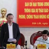 Đại tướng Tô Lâm, Ủy viên Bộ Chính trị, Bộ trưởng Bộ Công an phát biểu tại buổi làm việc. (Ảnh: Tuấn Anh/TTXVN)