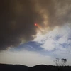 Khói bốc lên từ các đám cháy rừng phủ kín bầu trời tại Blue Mountain, New South Wales, Australia, ngày 21/12/2019. (Ảnh: THX/TTXVN)