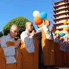Các ni sư tham dự Đại lễ Phật đản Phật lịch 2563 (Dương lịch 2019). (Nguồn: TTXVN)
