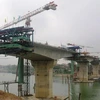 Nam Định: Chuẩn bị thông xe cầu Thịnh Long vượt sông Ninh Cơ