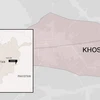 Vị trí tỉnh Khost, nơi xảy ra vụ việc. (Nguồn: CNN)
