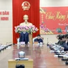 Ông Nguyễn Xuân Ký, Bí thư Tỉnh ủy Quảng Ninh phát biểu tại buổi họp. (Ảnh: Bùi Đức Hiếu/TTXVN)