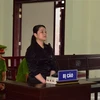 Bị cáo Nguyễn Hằng Ni tại phiên tòa. (Ảnh: Thanh Tân/TTXVN)