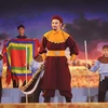 Võ Minh Lâm trong vai người anh hùng áo vải cờ đào Nguyễn Huệ (Hoàng đế Quang Trung). (Ảnh: Thanh Vũ/TTXVN)