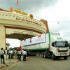 Cửa khẩu quốc tế Lao Bảo ở huyện Hướng Hóa, tỉnh Quảng Trị. (Nguồn: TTXVN)