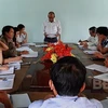 Ban Chấp hành Đảng bộ phường Nhơn Hưng họp thông qua đề án nhân sự. (Nguồn: Báo Bình Định)