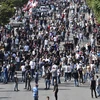 Người biểu tình ở thủ đô Beirut của Liban. (Nguồn: Aljazeera)
