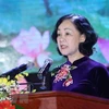 Bà Trương Thị Mai - Ủy viên Bộ Chính trị, Bí thư Trung ương Đảng, Trưởng ban Dân vận Trung ương. (Nguồn: TTXVN)