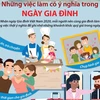 Những việc làm có ý nghĩa trong Ngày Gia đình Việt Nam.