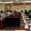 Đoàn công tác Thanh tra Chính phủ làm việc với tỉnh Lâm Đồng. (Ảnh: Chu Quốc Hùng/TTXVN)