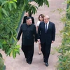 Tổng thống Mỹ Donald Trump (phải) và nhà lãnh đạo Triều Tiên Kim Jong-un tại Hội nghị Thượng đỉnh Hoa Kỳ-Triều Tiên lần thứ hai tại Hà Nội, ngày 28/2/2019. (Ảnh: TTXVN)