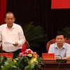 Phó Thủ tướng Thường trực Trương Hòa Bình phát biểu chỉ đạo. (Ảnh: Thanh Thương/TTXVN)