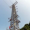 Hệ thống lưới điện quốc gia trên đảo Trần. (Ảnh: Bùi Đức Hiếu/TTXVN)