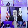  Ngoại trưởng Hoa Kỳ Mike Pompeo phát biểu tại Hội nghị Bộ trưởng Ngoại giao ASEAN-Hoa Kỳ. (Ảnh: Lâm Khánh/TTXVN)