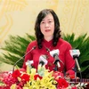 Bà Đào Hồng Lan, Bí thư Tỉnh ủy Bắc Ninh khóa XX, nhiệm kỳ 2020-2025. (Ảnh: Thanh Thương/TTXVN)