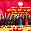 Lễ ra mắt Ban chấp hành Đảng bộ tỉnh Quảng Ninh lần thứ XV, nhiệm kỳ 2020-2025. (Ảnh: Văn Đức/TTXVN)