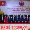 Bí thư Trung ương Đảng, Chủ tịch Ủy ban Trung ương Mặt trận Tổ quốc Việt Nam Trần Thanh Mẫn cùng các lãnh đạo tỉnh Bình Phước tại Đại hội. (Ảnh: Sỹ Tuyên/TTXVN)