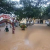 Nước lũ gây ngập lụt tại xã Cam Thụy, huyện Cam Lộ. (Ảnh: Hồ Cầu/TTXVN)