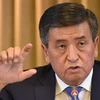 Tổng thống Kyrgyzstan Sooronbay Jeenbekov trong cuộc họp báo kết thúc năm ở Bishkek, ngày 19/12/2018. (Ảnh: AFP/TTXVN)