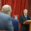 Chủ tịch Hội hữu nghị Liên bang Nga-Viêt Nam Vladimir Buyanov phát biểu khai mạc Hội thảo. (Ảnh: Trần Hiếu/TTXVN)