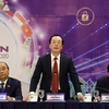 Bộ trưởng Bộ Xây dựng Phạm Hồng Hà phát biểu tại Diễn đàn cấp cao về đô thị thông minh ASEAN 2020. (Ảnh: Thống Nhất/TTXVN)