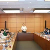 Đoàn Đại biểu Quốc hội các tỉnh Quảng Nam, Bạc Liêu, Cà Mau thảo luận tại tổ. (Ảnh: Phương Hoa/TTXVN)