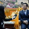 Phó Tổng Giám đốc Đài Tiếng nói Việt Nam Ngô Minh Hiển trả lời phỏng vấn. (Nguồn: VOV)