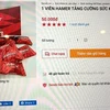 Kẹo Hamer được rao bán trên mạng