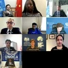 Đại diện các nước thành viên Hội đồng Bảo an Liên hợp quốc tham dự cuộc họp trực tuyến. (Ảnh: Hữu Thanh/TTXVN)