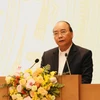 Thủ tướng Nguyễn Xuân Phúc phát biểu tại Hội nghị. (Ảnh: Trần Việt/TTXVN)