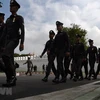 Cảnh sát Thái Lan tuần tra. (Nguồn: AFP/TTXVN)