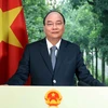 Thủ tướng Nguyễn Xuân Phúc gửi thông điệp đến Lễ kỷ niệm 60 năm thành lập Tổ chức Hợp tác và Phát triển kinh tế (OECD). (Ảnh: Thống Nhất/TTXVN)