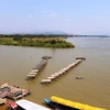 Sông Mekong tại khu vực Tam giác vàng Thái Lan, Lào, Myanmar. (Ảnh: Vietnam+)