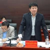 Thứ trưởng Bộ Y tế Trương Quốc Cường phát biểu tại buổi làm việc với Ban Chỉ đạo phòng chống dịch COVID-19 thành phố Đà Nẵng. (Ảnh: Văn Dũng/TTXVN)