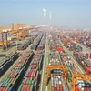 Quang cảnh cảng hàng hóa ở Khâm Châu, khu tự trị dân tộc Choang Quảng Tây, Trung Quốc, ngày 14/1/2021. (Ảnh: THX/TTXVN)