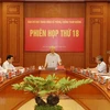 Tổng Bí thư, Chủ tịch nước Nguyễn Phú Trọng phát biểu chỉ đạo phiên họp phiên thứ 18 Ban Chỉ đạo Trung ương về phòng, chống tham nhũng. (Ảnh: Trí Dũng/TTXVN)