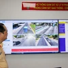 Hình ảnh từ hệ thống giám sát, xử lý trật tự an toàn giao thông qua camera trên tuyến Quốc lộ 1A đoạn qua địa bàn tỉnh Bình Thuận. (Ảnh: Nguyễn Thanh/TTXVN)