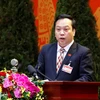 Đồng chí Đỗ Việt Hà, Phó Bí thư Đảng ủy Khối các cơ quan Trung ương trình bày tham luận. (Ảnh: TTXVN)