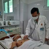 Bệnh nhân Nguyễn V.N. sau khi được phẫu thuật, cứu sống. (Nguồn: Cand.com.vn)