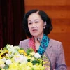 Ủy viên Bộ Chính trị, Trưởng ban Dân vận Trung ương Trương Thị Mai. (Nguồn: TTXVN)
