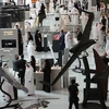 Quang cảnh Triển lãm Quốc phòng quốc tế (IDEX) lần thứ 15 tại Abu Dhabi. (Nguồn: AP)
