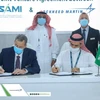 Đại diện Công ty Công nghiệp Quân sự Saudi Arabia (SAMI) ký thỏa thuận thành lập liên doanh với Tập đoàn Lockheed Martin. (Nguồn: SAMI)