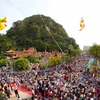 Quang cảnh lễ chính của Lễ hội Quán Thế Âm năm 2019. (Ảnh: Trần Lê Lâm/TTXVN)